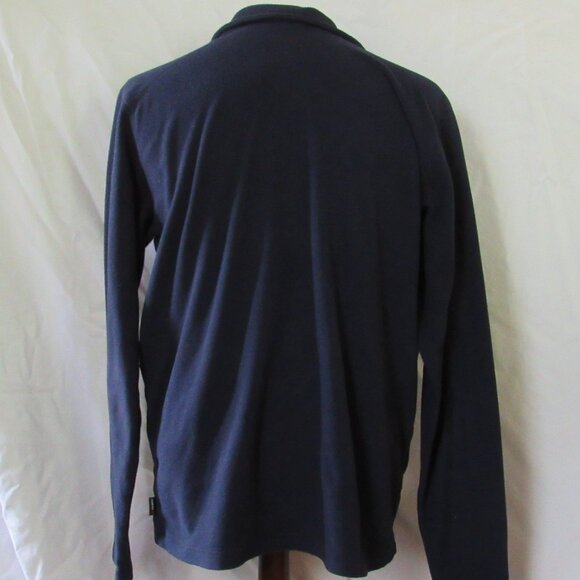 Helli Hansen Dark Blue Full-Zip Fleece Size XL 100% Recycled Material EUC - Picture 4 of 13